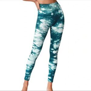 Nikibiki Tie Dye Seamless Leggings | High Waist | Ribbed Waistband Size Small